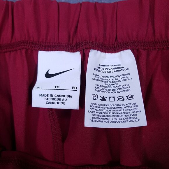 NIKE Pro Elite Track & Field Running Podium‎ Pants Men's Size XL Burgundy Red - Picture 5 of 7
